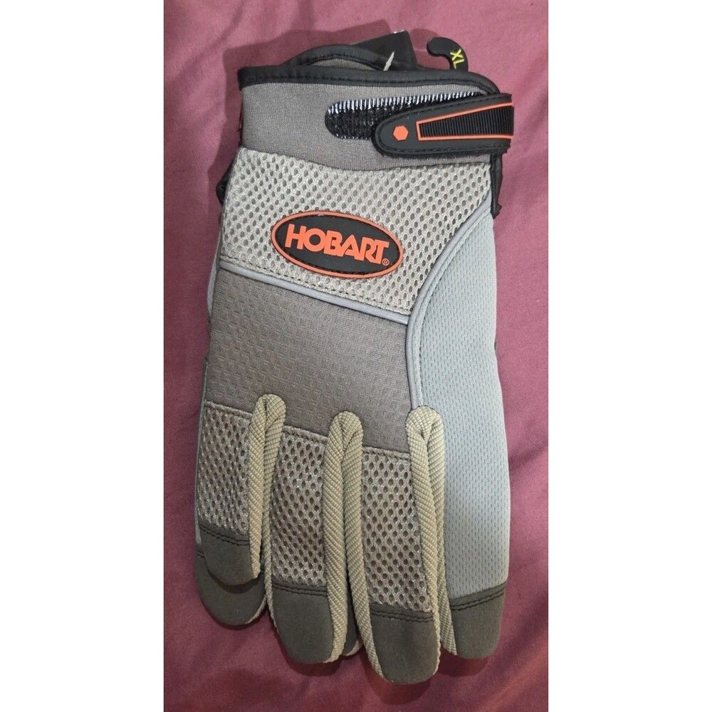 Mens Hobart Gloves XLARGE  Grey Color New